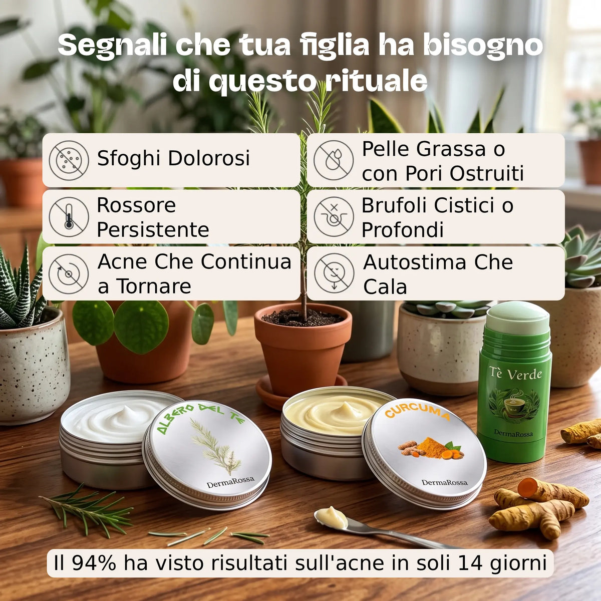 Stermina Acne e Rossore